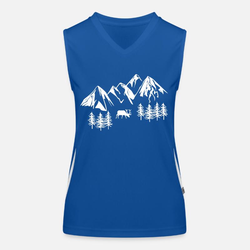 Mountains Women's Functional Contrast Tank Top