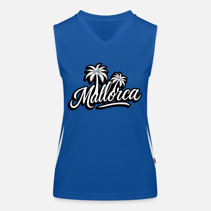 Mallorca Palm Trees Women's Functional Contrast Tank Top