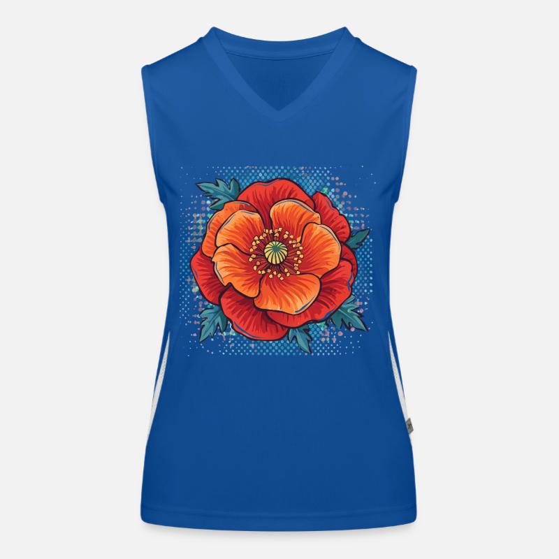 klatschmohn,mohn,blume Funktionelles Kontrast-Tank Top für Frauen