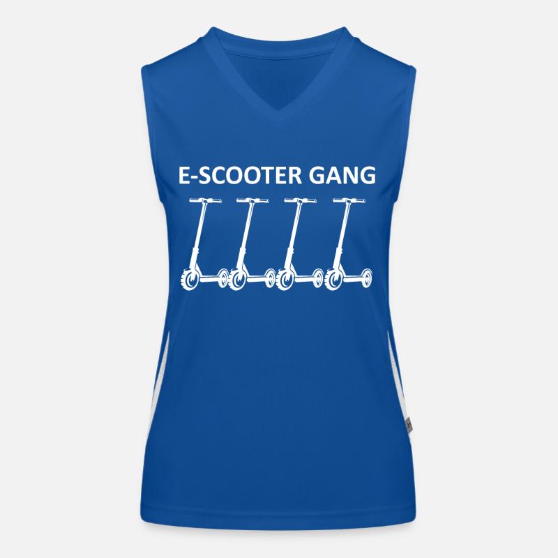 E-Scooter E-Roller Scooter Funktionelles Kontrast-Tank Top für Frauen