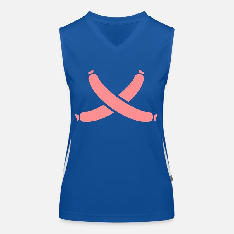 Wurst Funktionelles Kontrast-Tank Top für Frauen