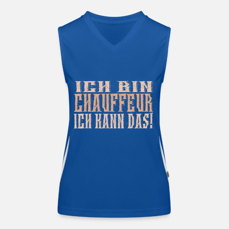 Ich bin Chauffeur Funktionelles Kontrast-Tank Top für Frauen