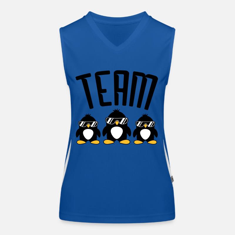 Logo Team Pingouins Débardeur respirant contrasté Femme