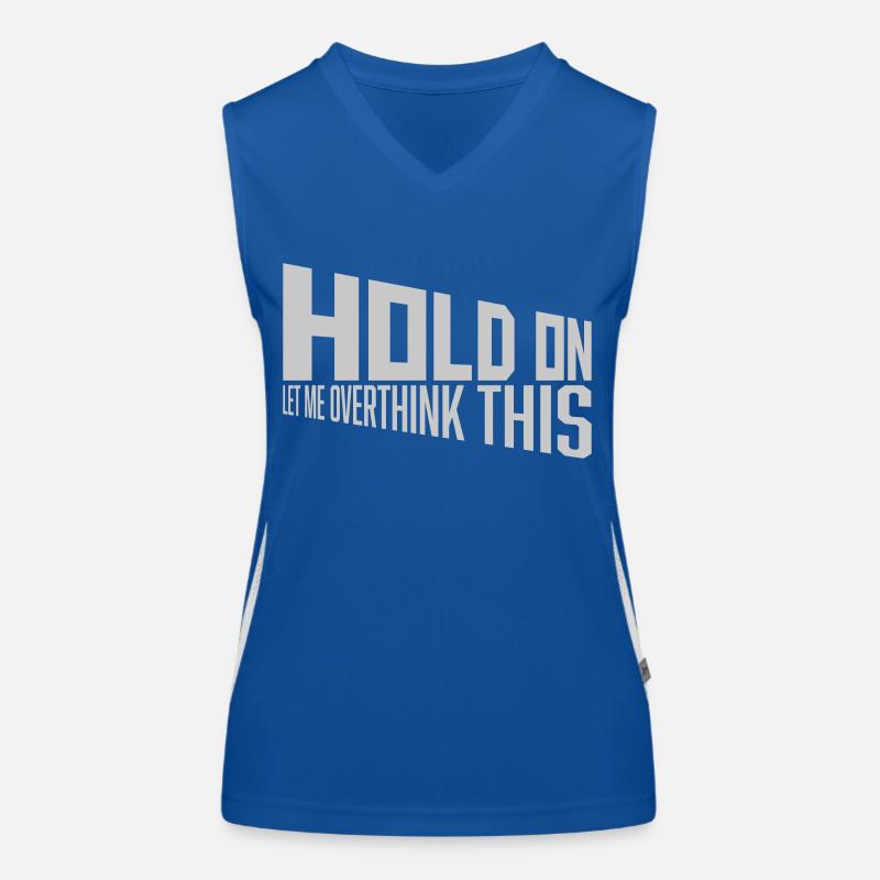 Let me overthink this Funktionelles Kontrast-Tank Top für Frauen