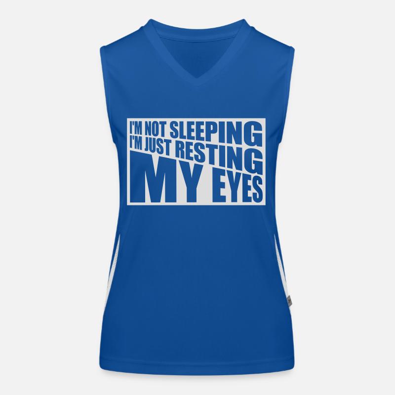 im not sleeping quote Women's Functional Contrast Tank Top