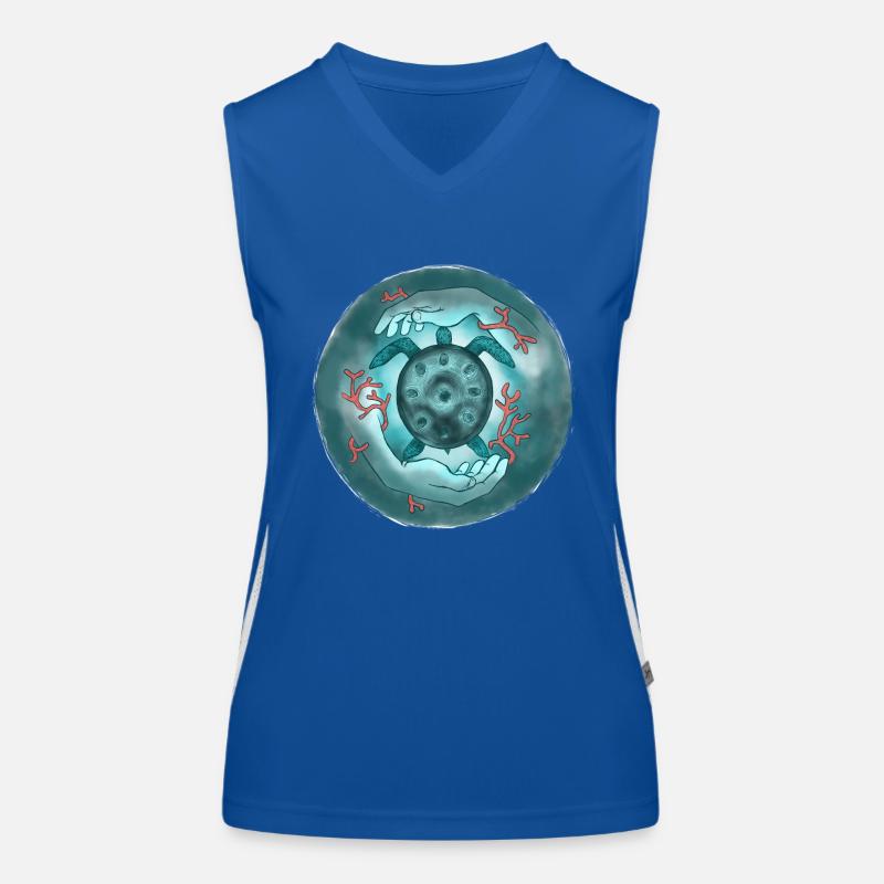 My Turtle Women's Functional Contrast Tank Top