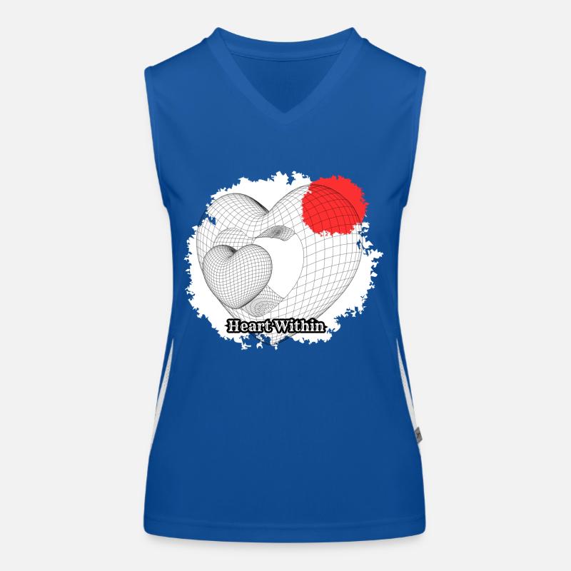 Heart Within Women's Functional Contrast Tank Top