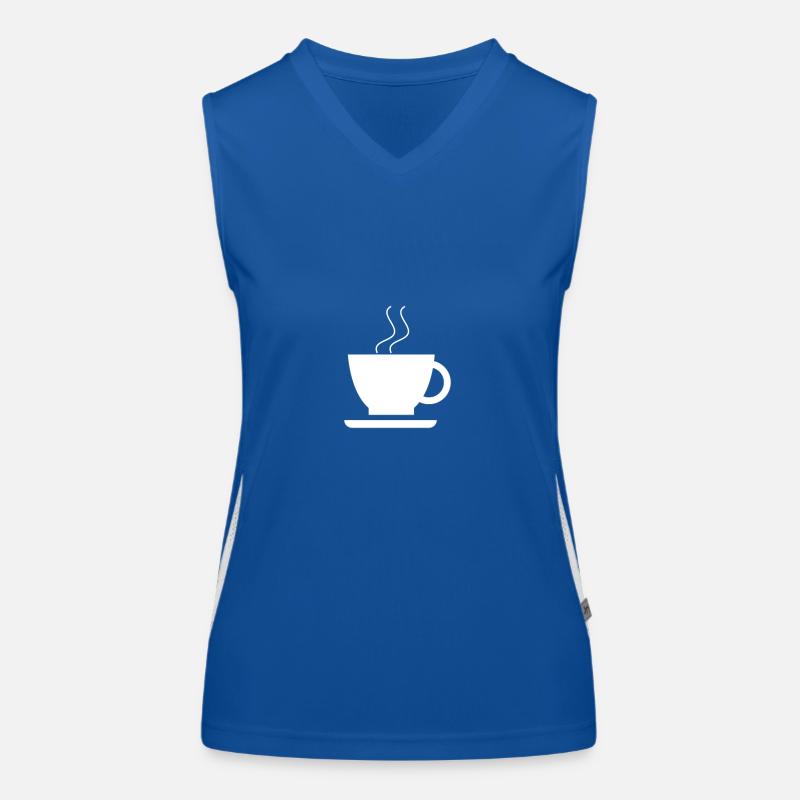 Tasse Kaffee Funktionelles Kontrast-Tank Top für Frauen