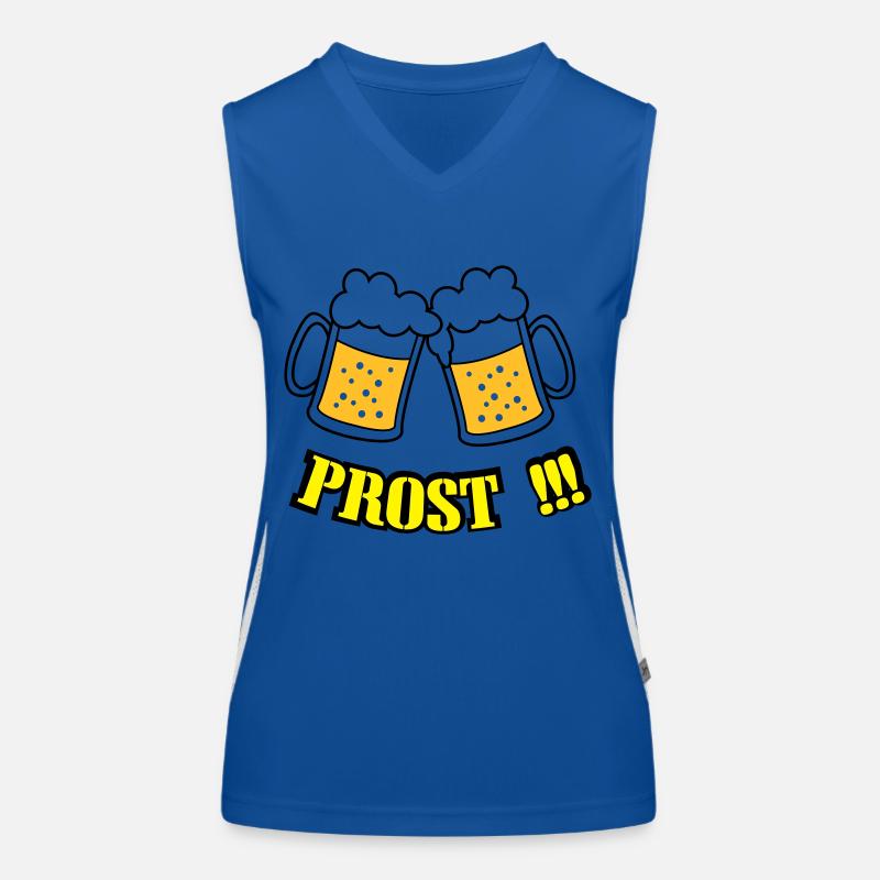 bier_prost Funktionelles Kontrast-Tank Top für Frauen