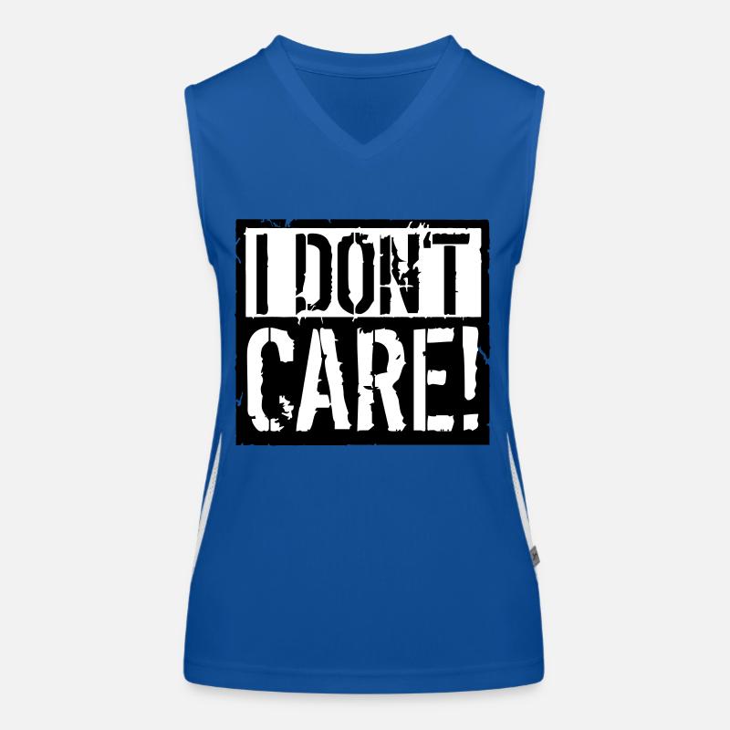 I do not care Women's Functional Contrast Tank Top