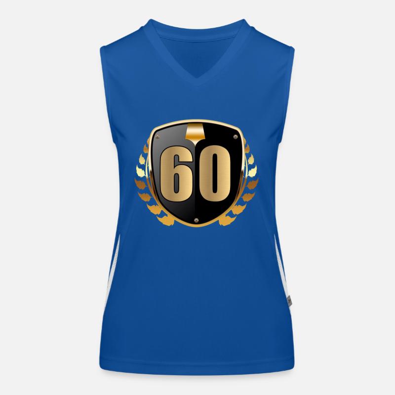 60. Geburtstag Funktionelles Kontrast-Tank Top für Frauen