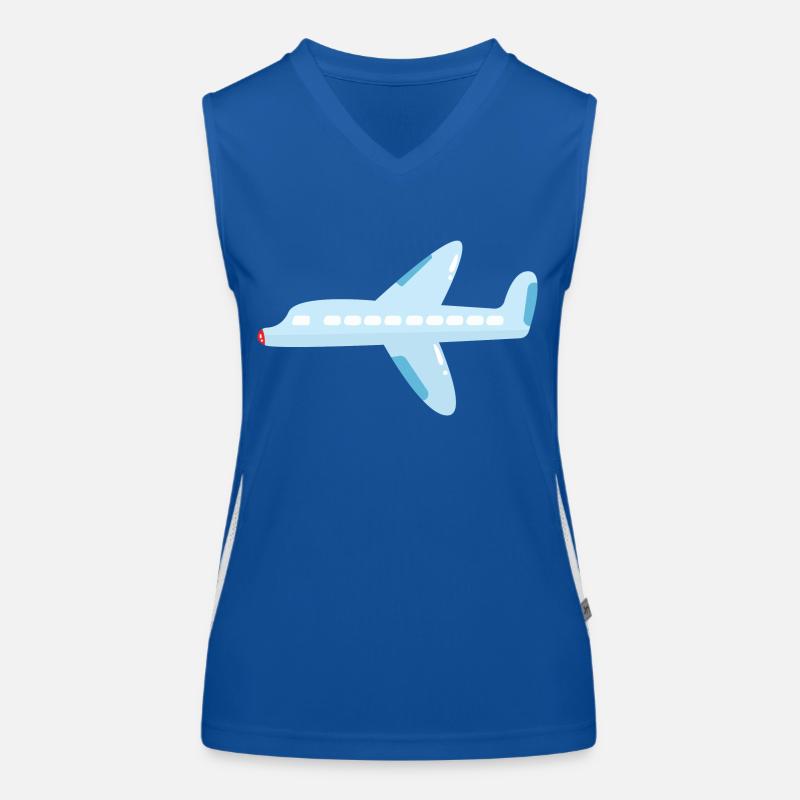 Flugzeug Funktionelles Kontrast-Tank Top für Frauen