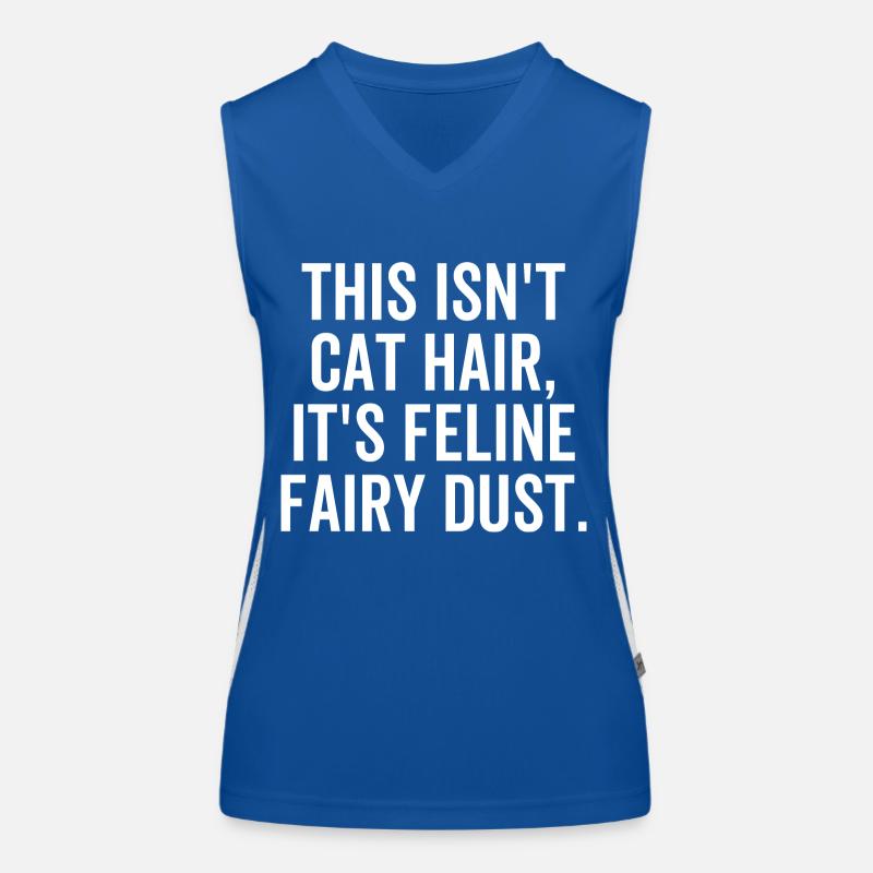 Ce n’est pas des poils de chat, c’est de la poussière de fée féline Débardeur respirant contrasté Femme