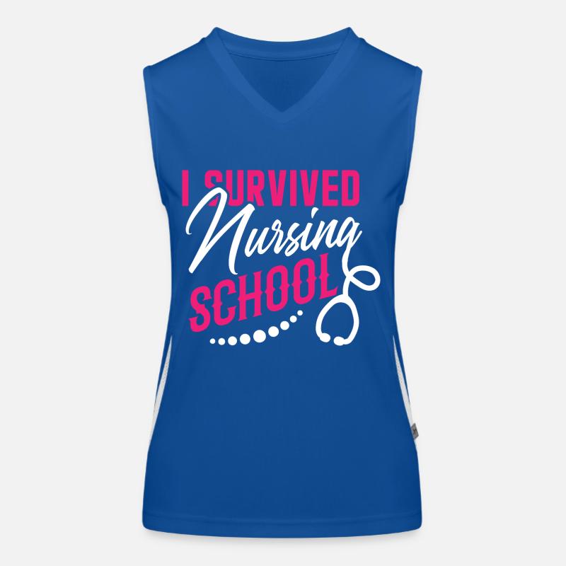 I survived nursing school Women's Functional Contrast Tank Top