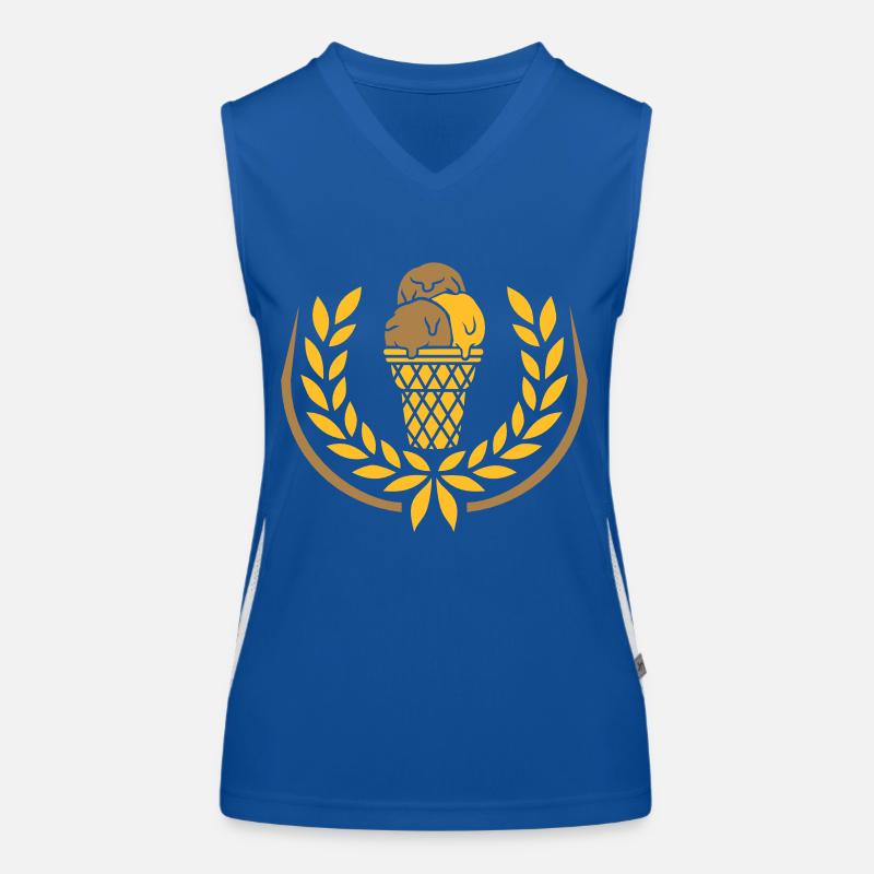 Lorbeerkranz Eis Waffel Schokolade Funktionelles Kontrast-Tank Top für Frauen
