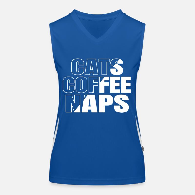 cartoon cat valentines day Funktionelles Kontrast-Tank Top für Frauen