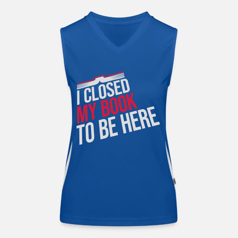 I closed my book Funktionelles Kontrast-Tank Top für Frauen