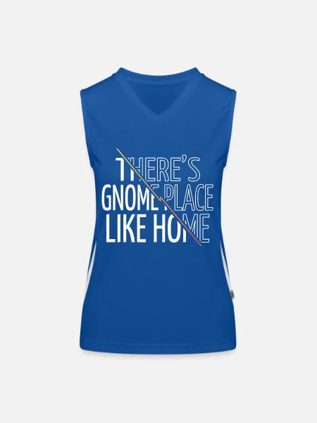 Citation de chambre Noël Humour Heureux - Débardeur respirant contrasté Femme - bleu/blanc - Devant
