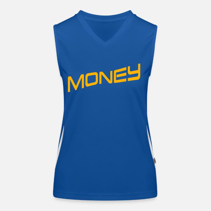 Argent Débardeur respirant contrasté Femme