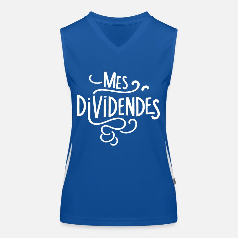 Mes dividendes Débardeur respirant contrasté Femme