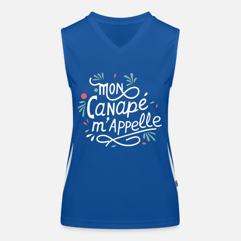 Mon canapé m'appelle Débardeur respirant contrasté Femme