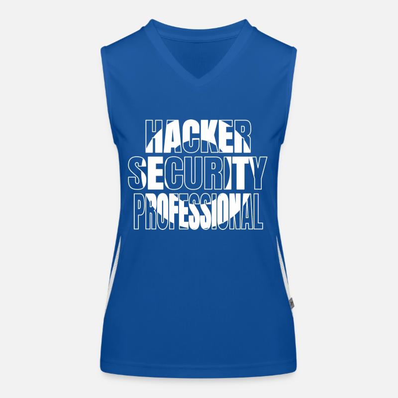 anonymous hacker computer humour present idea Funktionelles Kontrast-Tank Top für Frauen