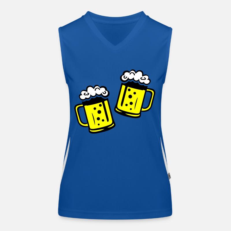 Bier Bierkrug Prost Funktionelles Kontrast-Tank Top für Frauen