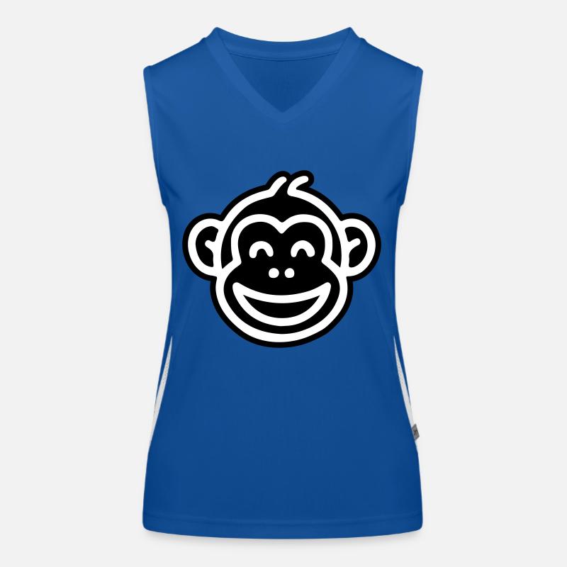 Affe Kopf Witzig Funktionelles Kontrast-Tank Top für Frauen