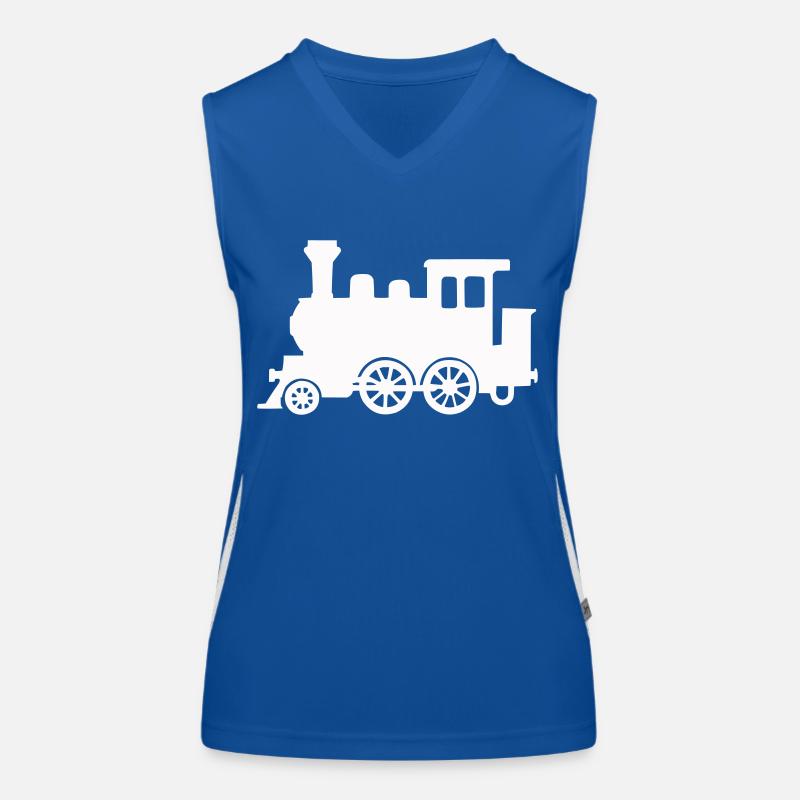 lokomotive Funktionelles Kontrast-Tank Top für Frauen
