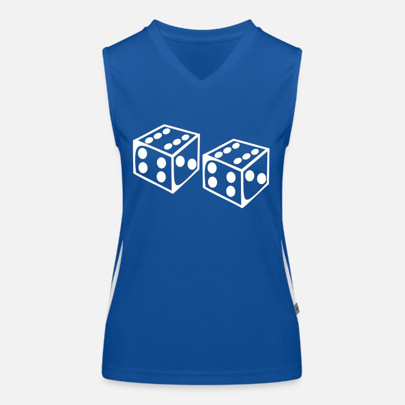 Dice - Number Women's Functional Contrast Tank Top