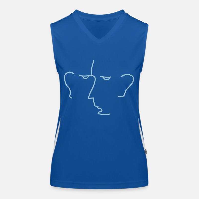 Visage Débardeur respirant contrasté Femme