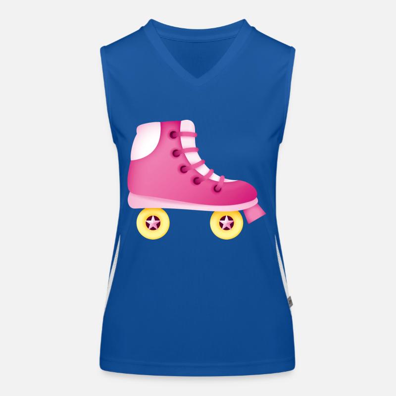 Smiley Roll Skate Funktionelles Kontrast-Tank Top für Frauen