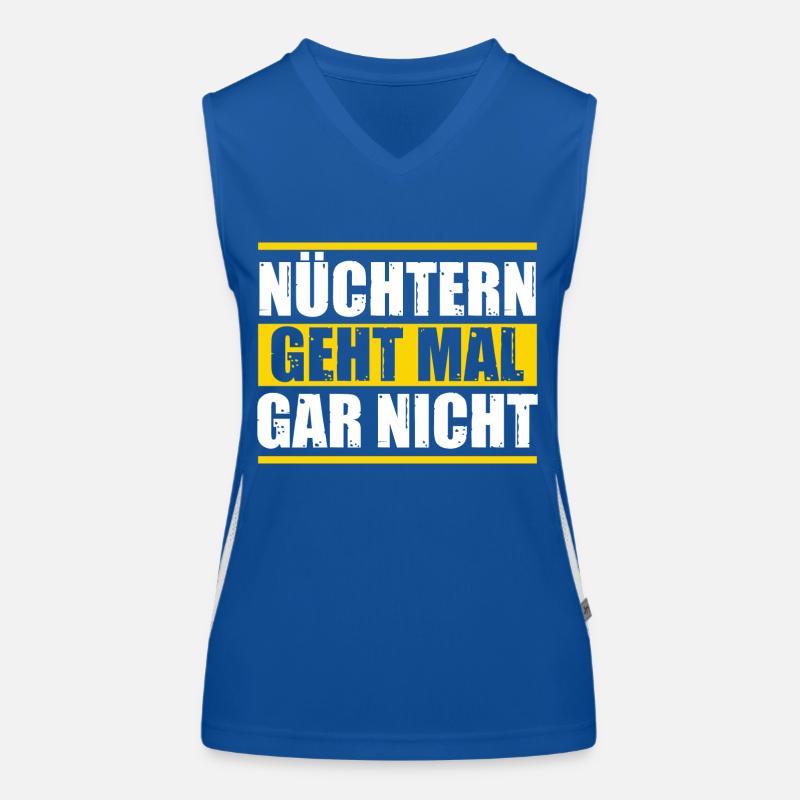 Bier - Nüchtern geht nicht Funktionelles Kontrast-Tank Top für Frauen