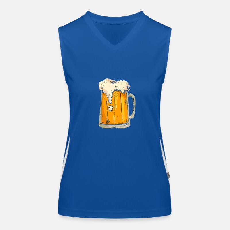 Bierkrug Funktionelles Kontrast-Tank Top für Frauen