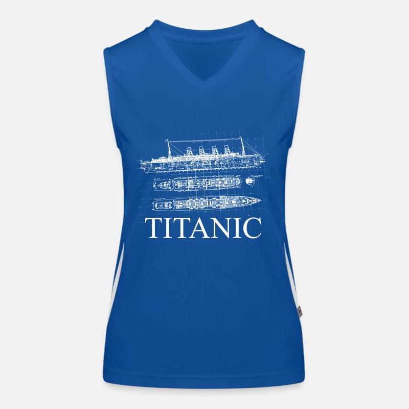 plans du titanic Débardeur respirant contrasté Femme