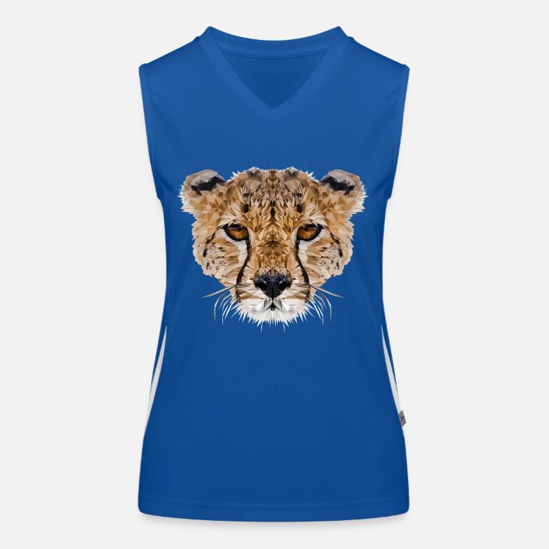 Gepard Funktionelles Kontrast-Tank Top für Frauen