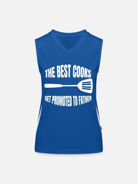 Kochen Papa Köche Vater Koch Dad Küche Opa - Funktionelles Kontrast-Tank Top für Frauen - Royal/Weiß - Vorne