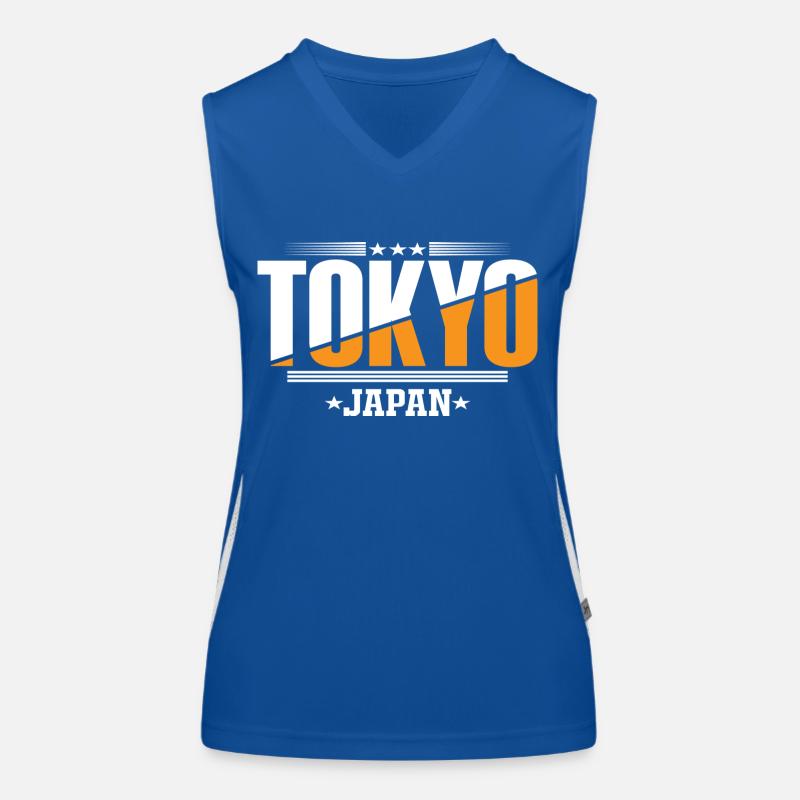 Tokyo Japan Funktionelles Kontrast-Tank Top für Frauen