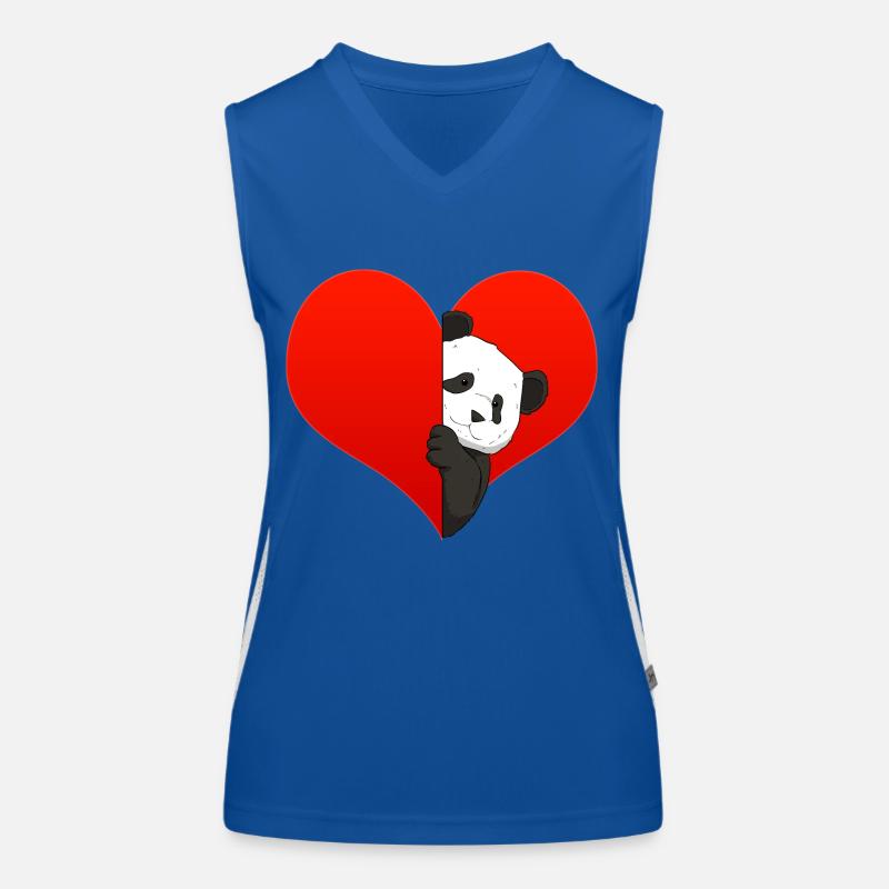 Panda Mädchen Unglaublich Liebe Herz I Geschenk Funktionelles Kontrast-Tank Top für Frauen