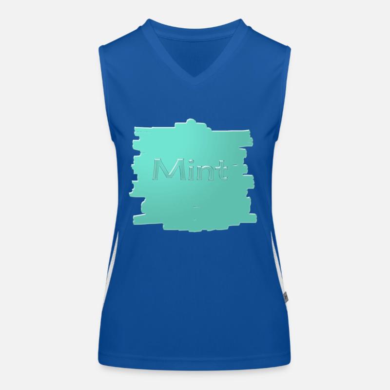 Menthe Débardeur respirant contrasté Femme