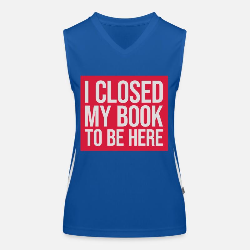 I closed my book Funktionelles Kontrast-Tank Top für Frauen