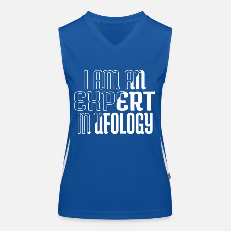 Alien Pun Animal Alien Abduction Statement Women's Functional Contrast Tank Top