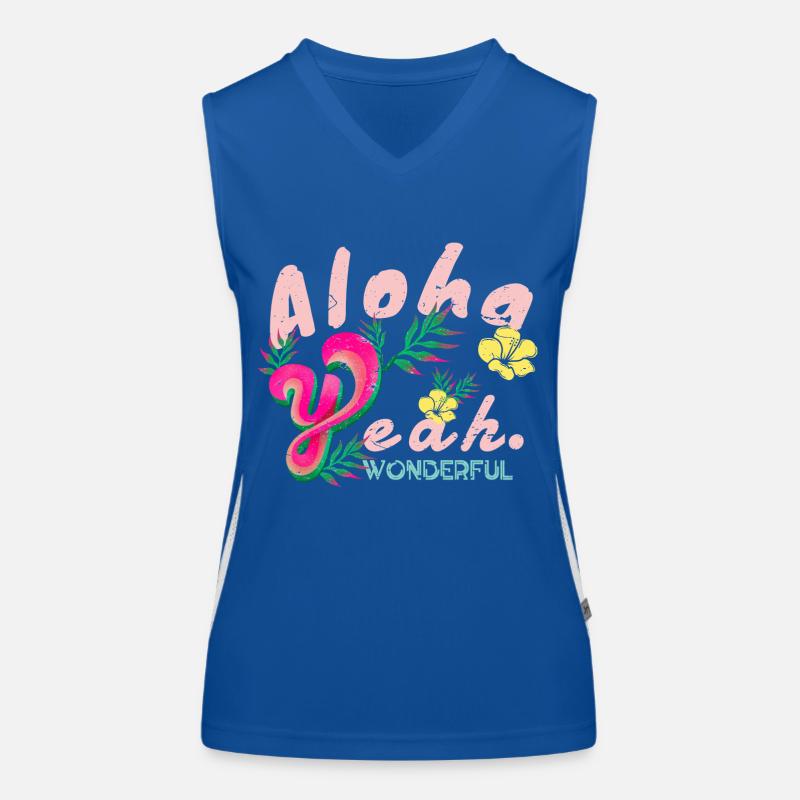 Beach Day - -Aloha Women's Functional Contrast Tank Top