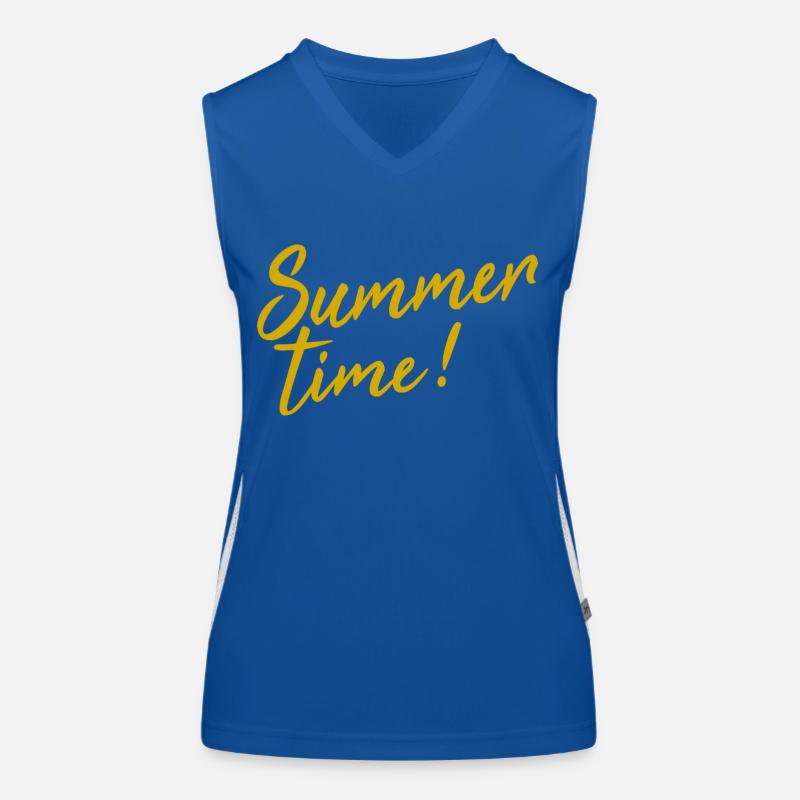 Heure d'été! Débardeur respirant contrasté Femme