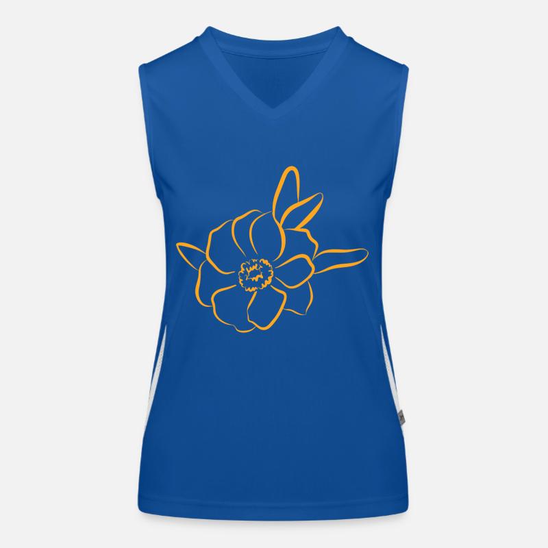 Flower Blume Pflanze Funktionelles Kontrast-Tank Top für Frauen