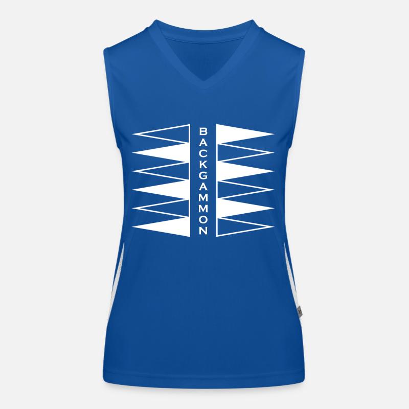 Boardgame Chess Backgammon Game Night Women's Functional Contrast Tank Top