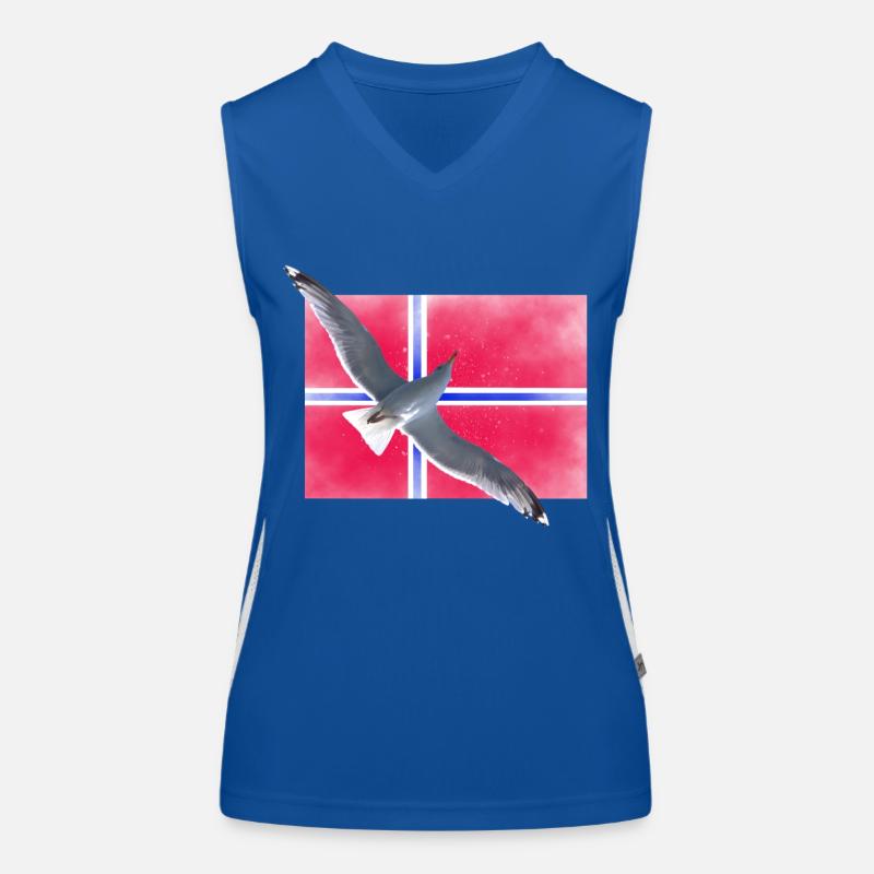 Norwegen Norge Funktionelles Kontrast-Tank Top für Frauen