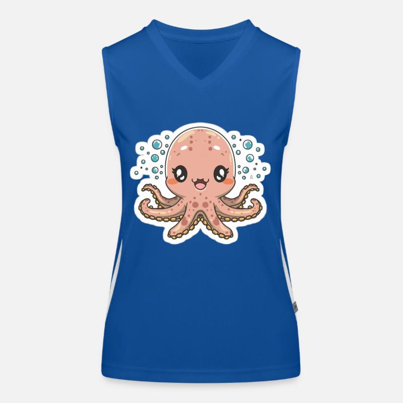 Octopus Lover Women's Functional Contrast Tank Top