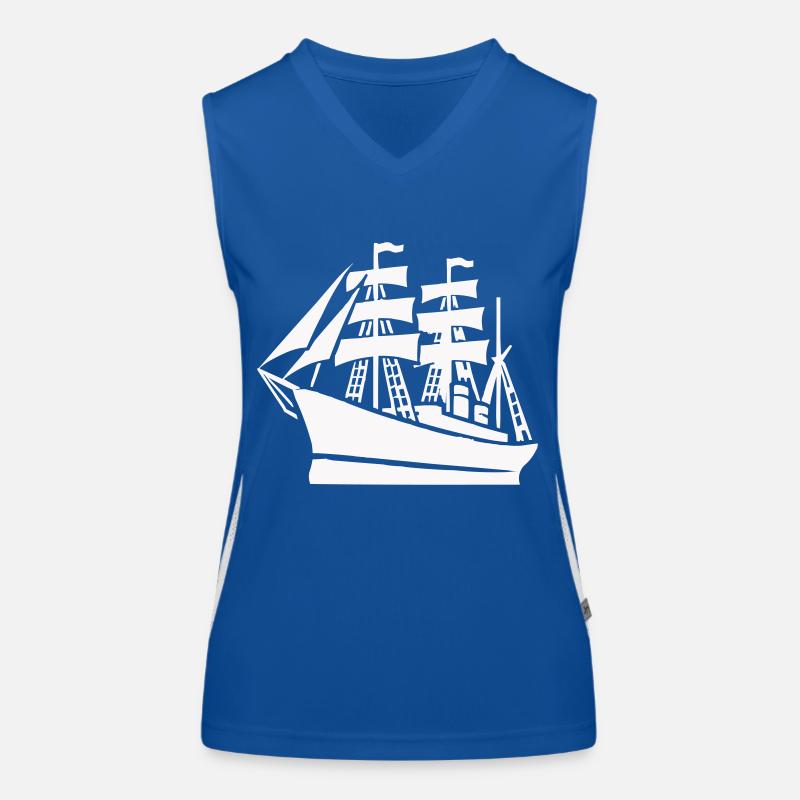 Schiff Schifffahrt Funktionelles Kontrast-Tank Top für Frauen