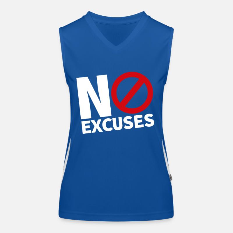 PAS D’EXCUSES blanc Débardeur respirant contrasté Femme